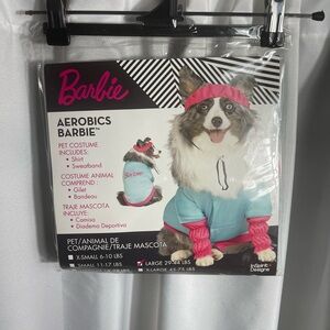 Barbie Aerobics Pet Costume Size Large 29-44 LBS 2 PCS Outfit